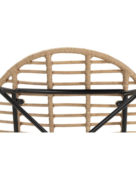 Silla ratán sintética natural