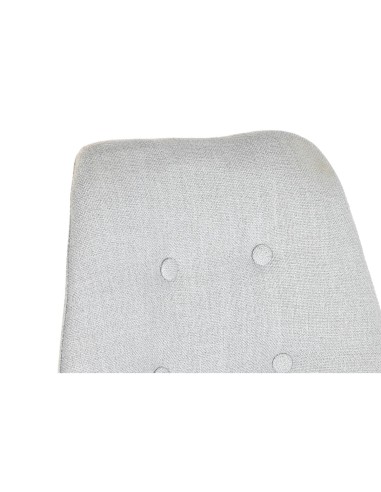 Silla tela Gris y Madera de Roble