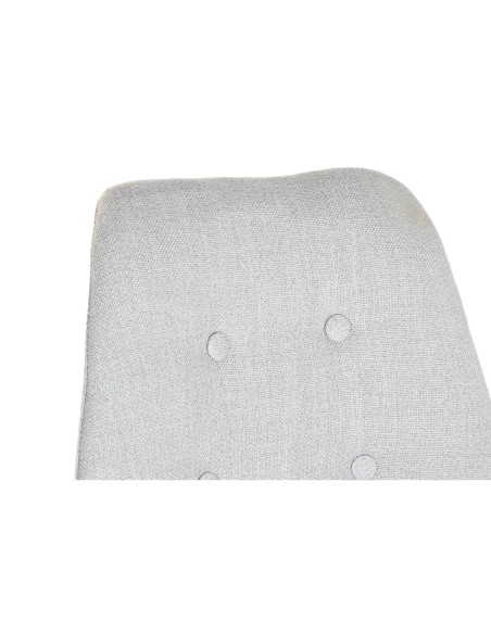 Silla tela Gris y Madera de Roble