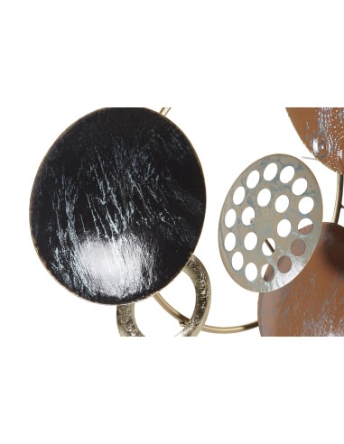 Decoración de pared Circulos metálicos