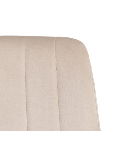 Silla beige terciopelo