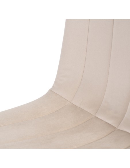 Silla beige terciopelo