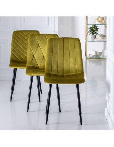 Silla terciopelo verde oliva