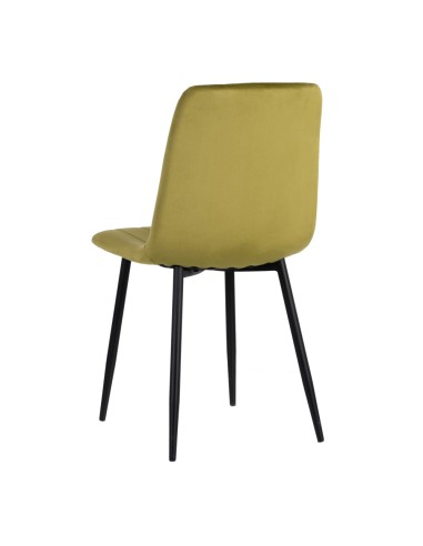 Silla terciopelo verde oliva