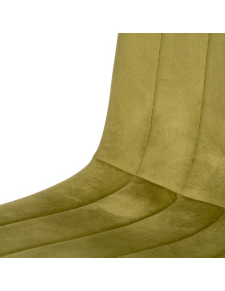 Silla terciopelo verde oliva