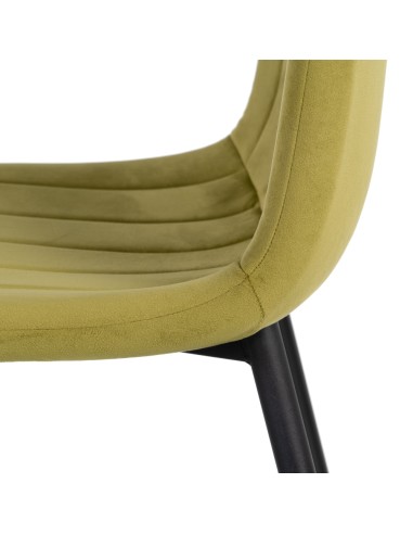 Silla terciopelo verde oliva