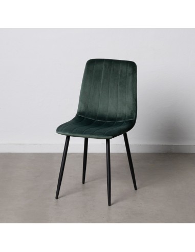 Silla terciopelo verde oscuro