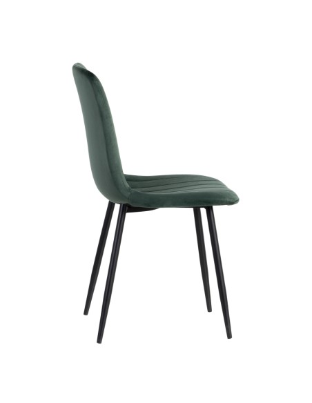 Silla terciopelo verde oscuro