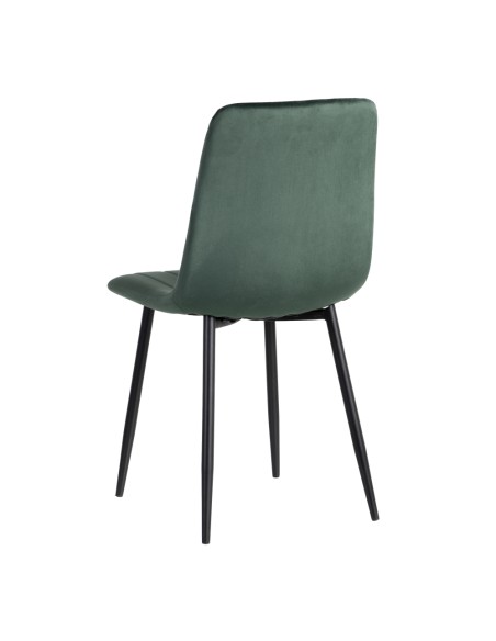 Silla terciopelo verde oscuro