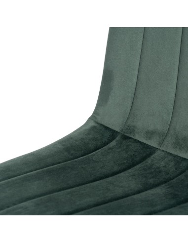 Silla terciopelo verde oscuro