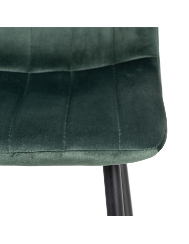 Silla terciopelo verde oscuro