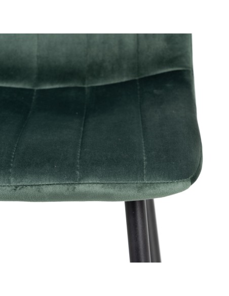 Silla terciopelo verde oscuro