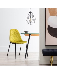 Silla de terciopelo verde 2