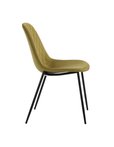 Silla de terciopelo verde