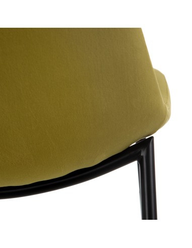 Silla de terciopelo verde