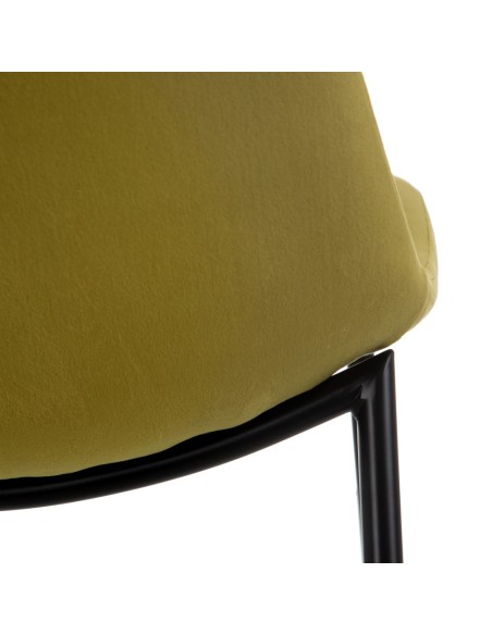 Silla de terciopelo verde