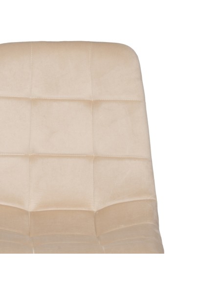 Silla terciopelo beige