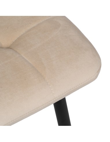 Silla terciopelo beige