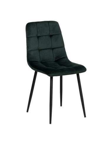 Silla terciopelo verde oscuro