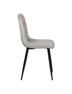 Silla terciopelo gris 2