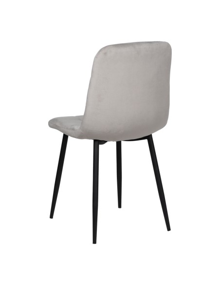Silla terciopelo gris