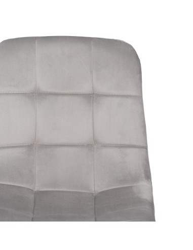 Silla terciopelo gris