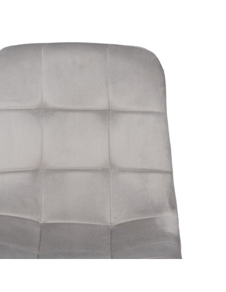 Silla terciopelo gris