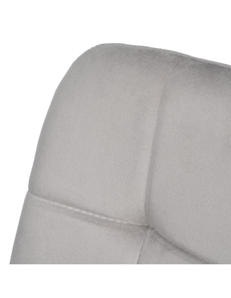 Silla terciopelo gris