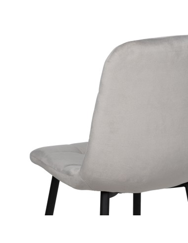 Silla terciopelo gris