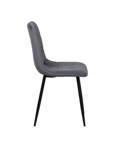 Silla terciopelo gris oscuro 2
