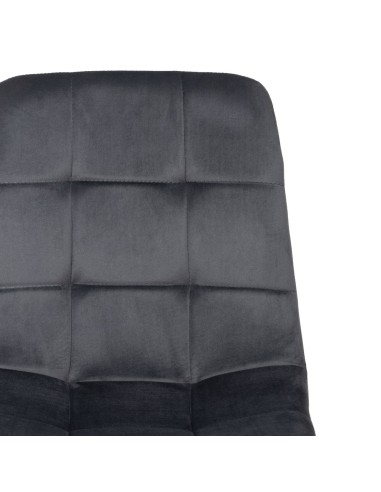 Silla terciopelo gris oscuro