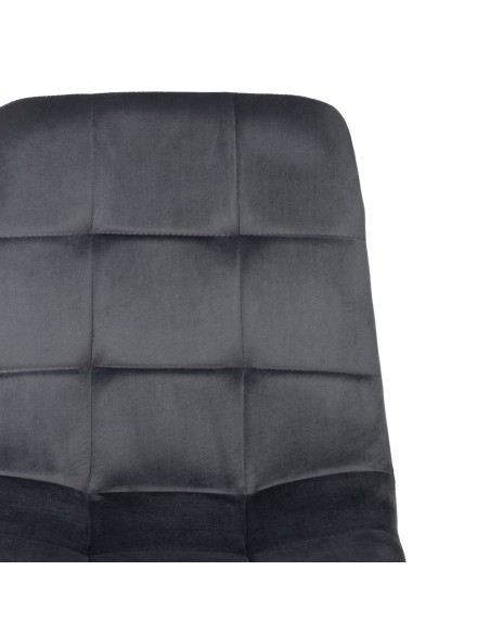 Silla terciopelo gris oscuro