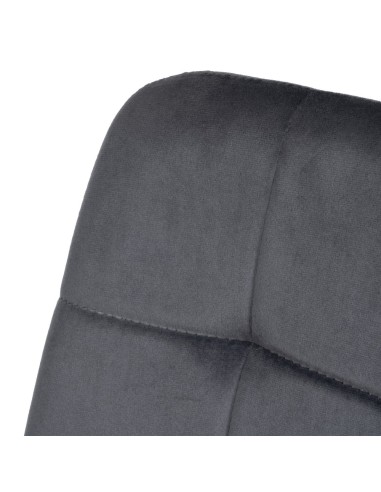 Silla terciopelo gris oscuro