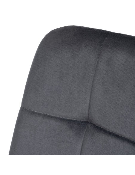Silla terciopelo gris oscuro