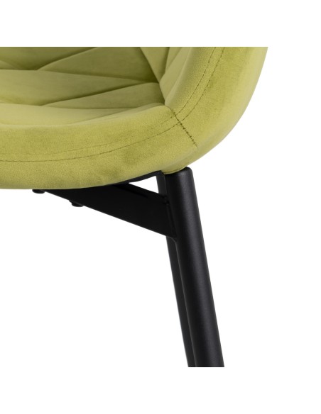 Silla terciopelo verde