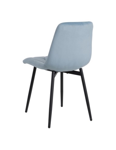 Silla terciopelo azul hielo