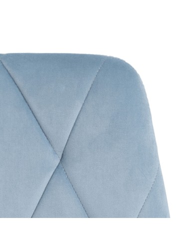 Silla terciopelo azul hielo