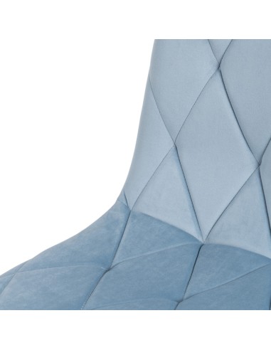 Silla terciopelo azul hielo