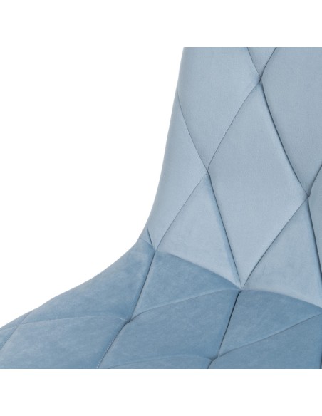 Silla terciopelo azul hielo