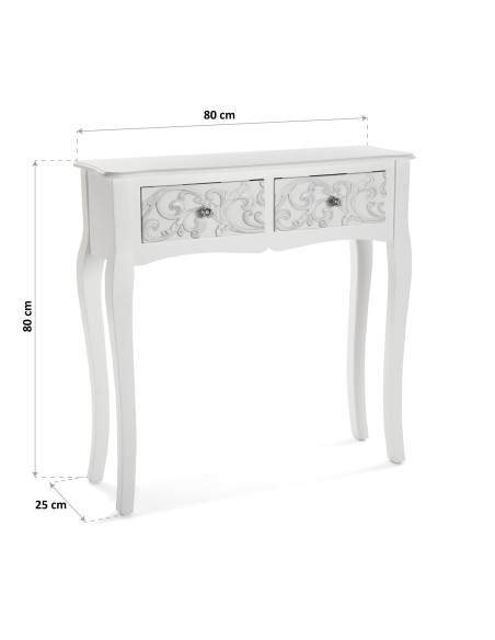 Mueble de entrada blanco Anjali