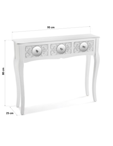 Mueble Recibidor Blanco Indra