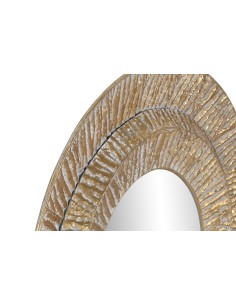 Espejo metal dorado 2