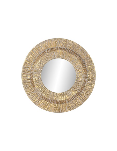 Espejo metal dorado