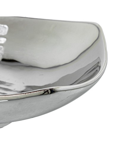 Bandeja cerámica plata.