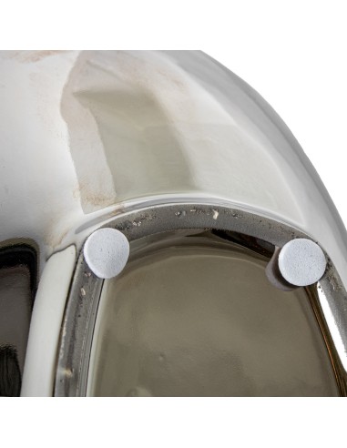 Bandeja cerámica plata.