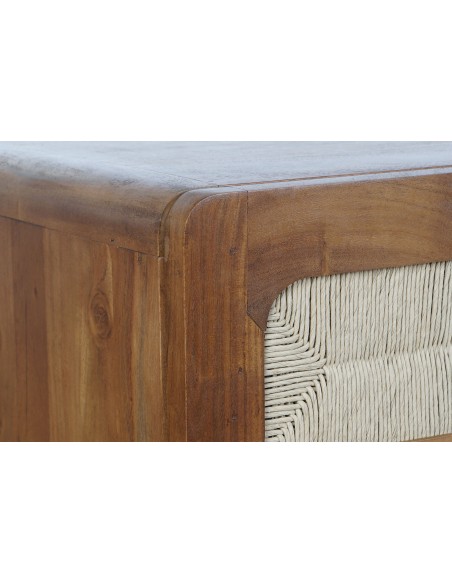 Cómoda madera acacia/ratán