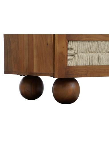 Cómoda madera acacia/ratán