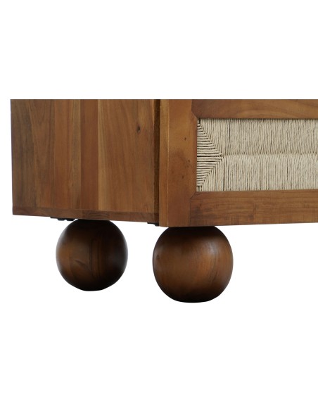 Cómoda madera acacia/ratán
