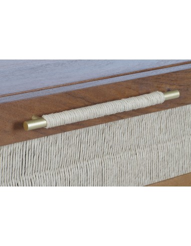 Cómoda madera acacia/ratán