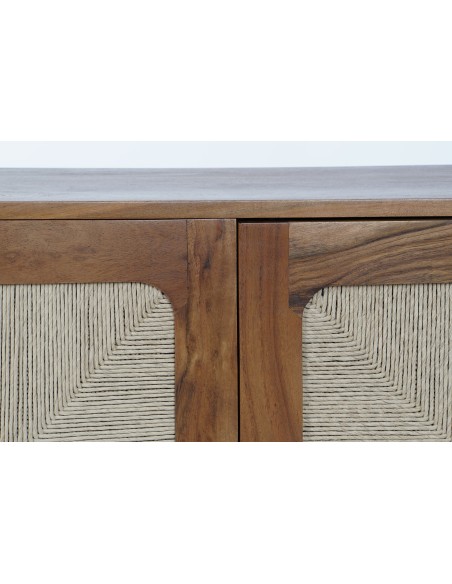 Estantería acacia/ratán